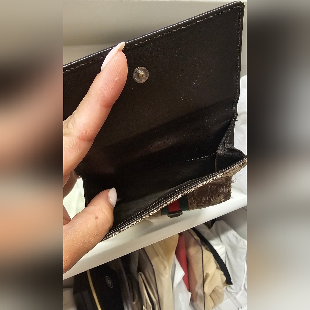 Gucci Brown and Green Wallet - Picture 5 of 6